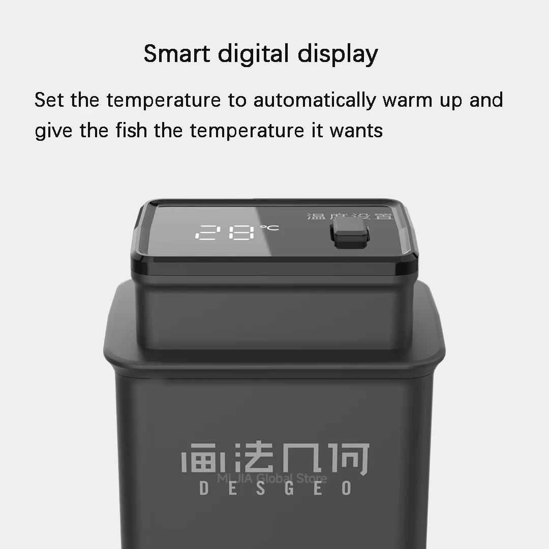 DESGEO 50W Smart Aquarium Heat - Xiaomi Aquarium Fish Tank review and price