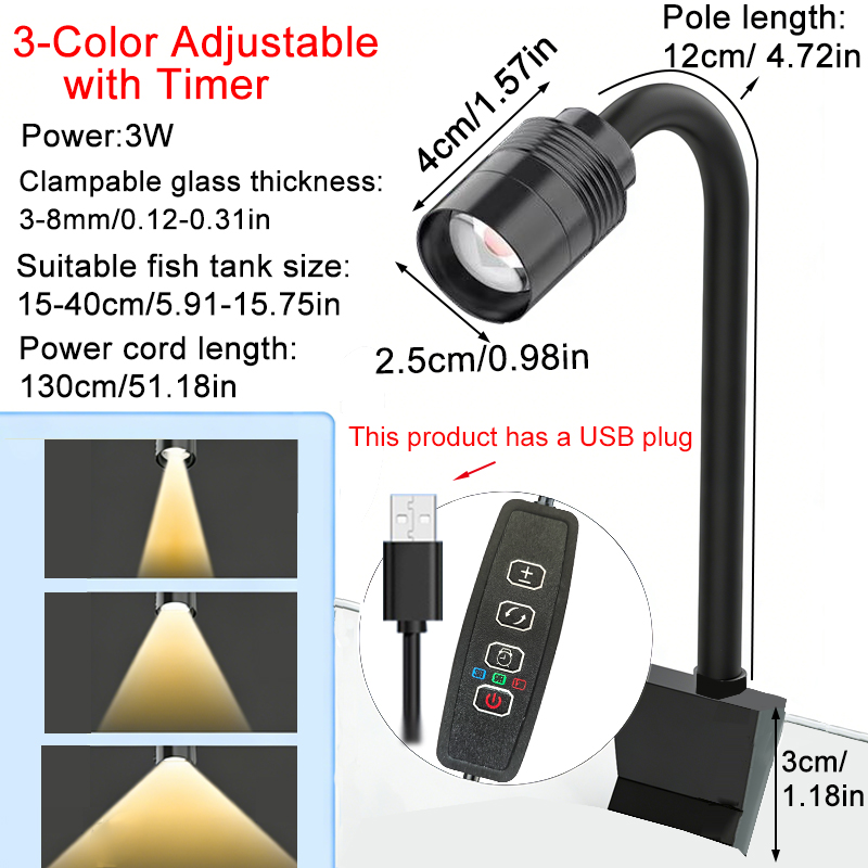 USB 3W South American Aquarium - Aquarium Fish Light Lamp review and price