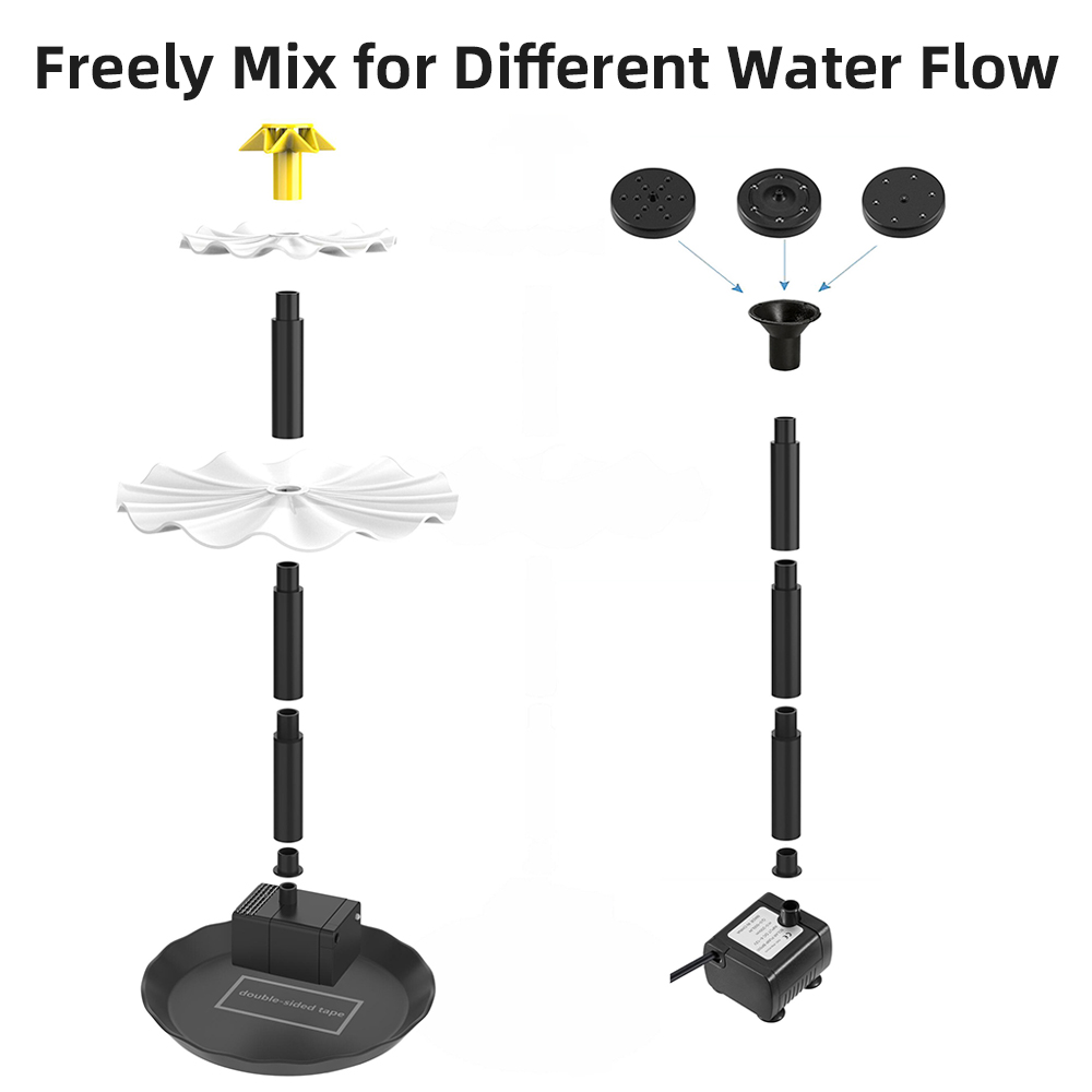 Solar Fountain Pump for Bird B - Aquarium Fish Care review and price