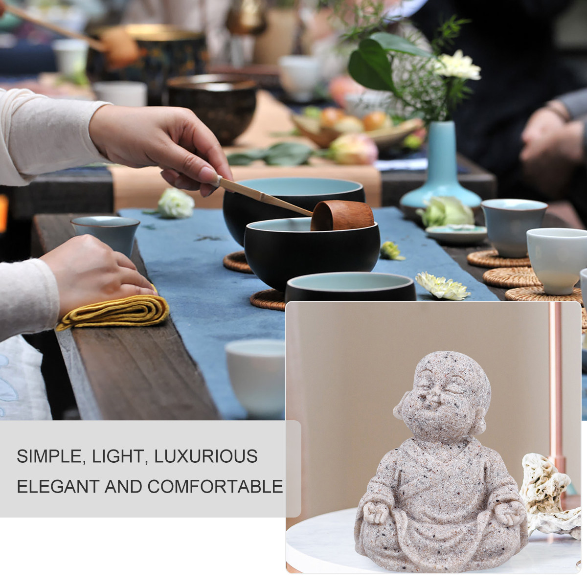 1Pcs Resin Maitreya Buddha Sta - Aquarium Fish Home review and price