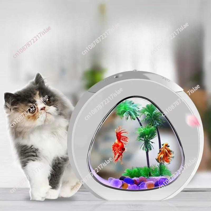Small Desktop Acrylic Fish Tan - Aquarium Goldfish review and price
