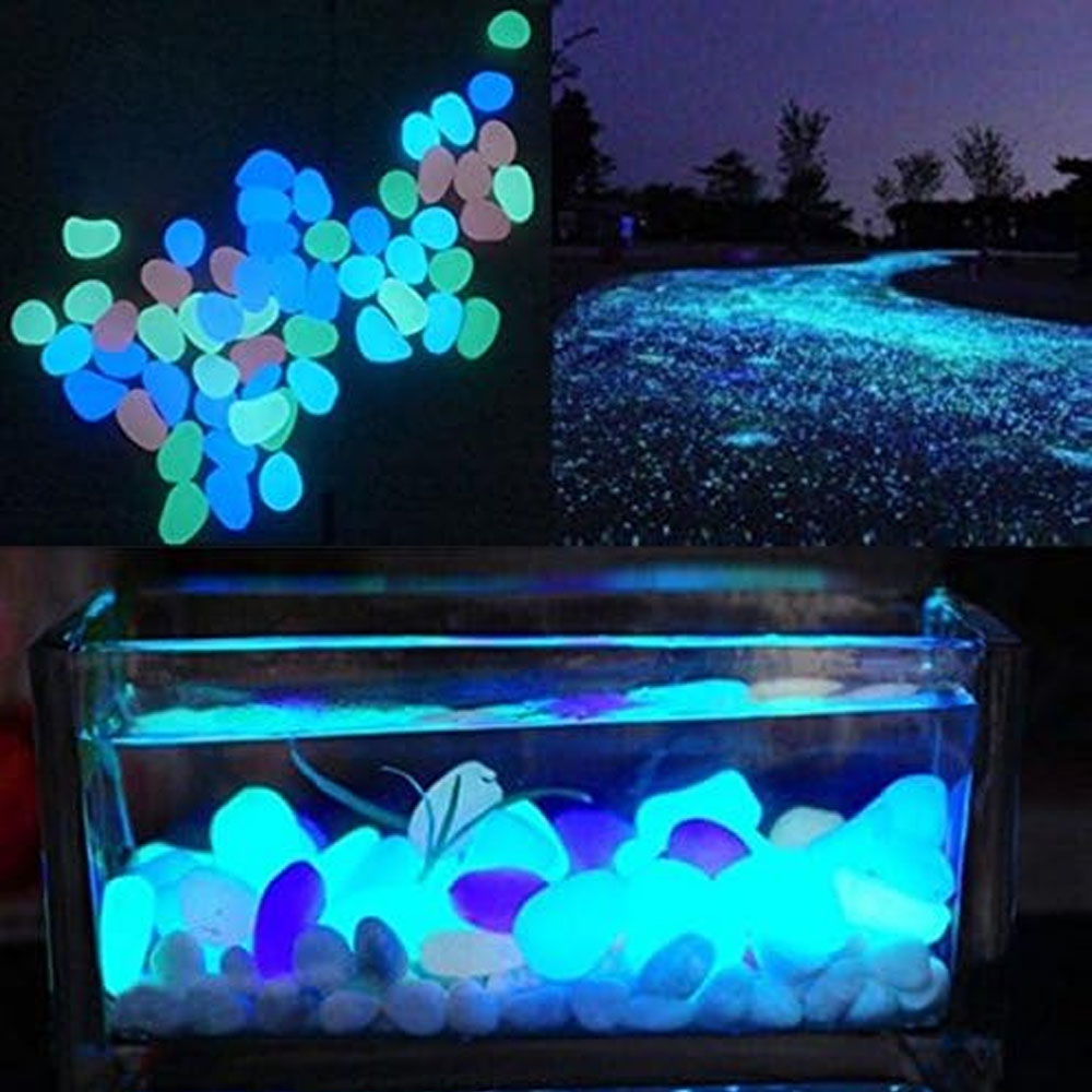 Fish Tank Rocks Glow Blue Pebb - Aquarium Fish Types review and price