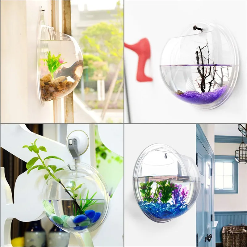 Transparent acrylic hanging wa - Aquarium Goldfish review and price