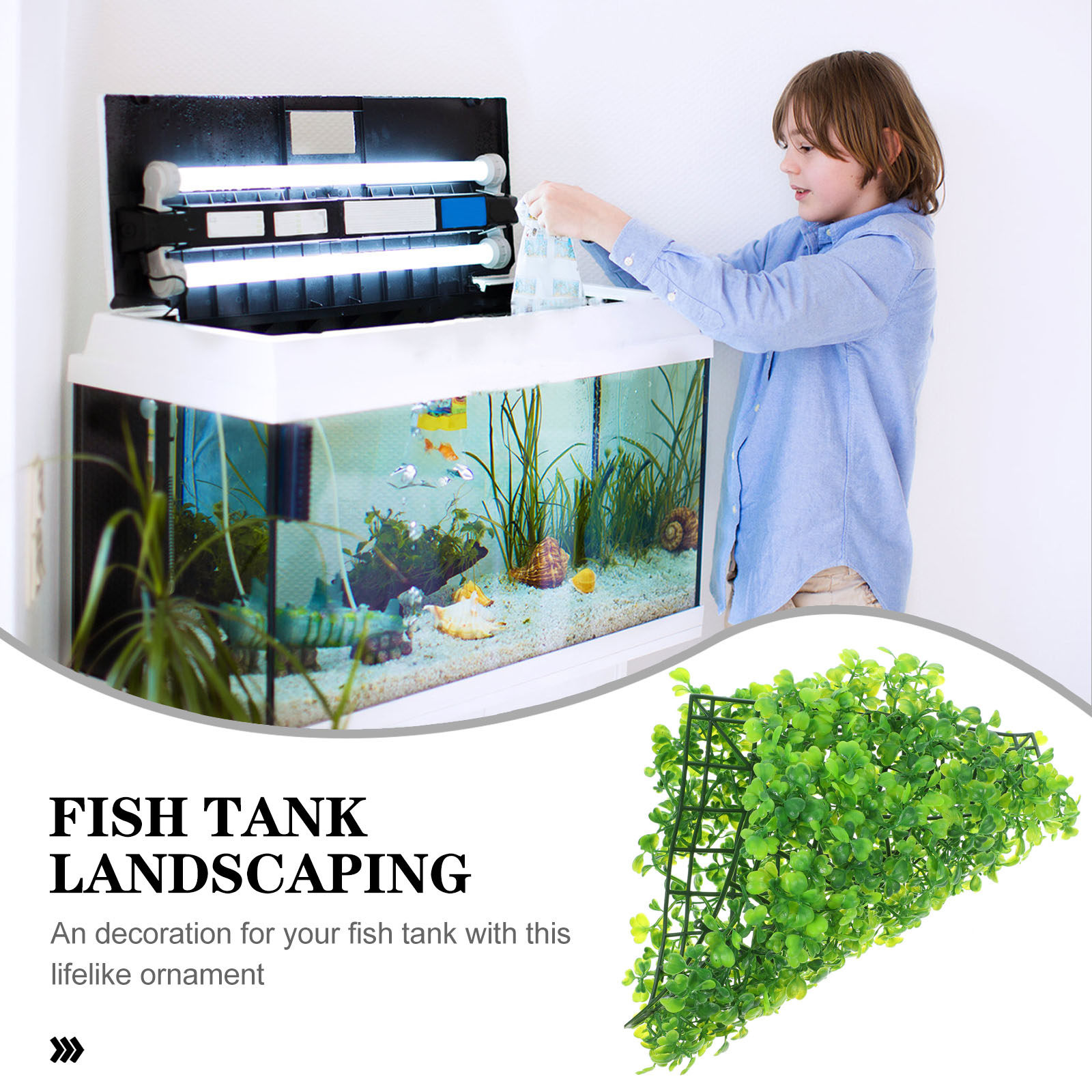 Fake Fish Tank Grass Realistic - Aquarium Fish Freshwater review and price