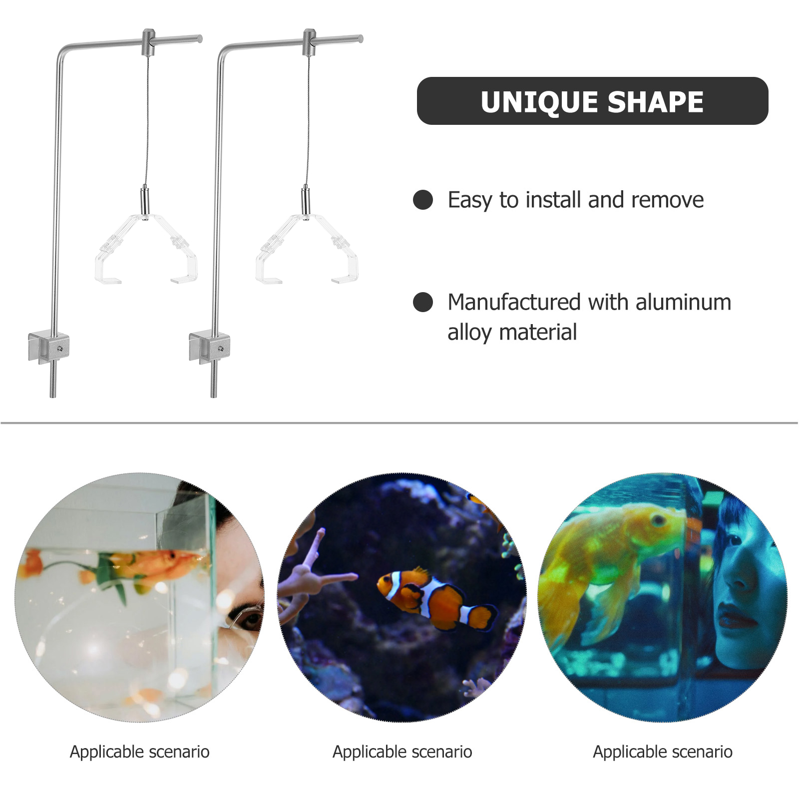 2pcs Aquarium Light Holder Wit - Aquarium Fish Light Lamp review and price