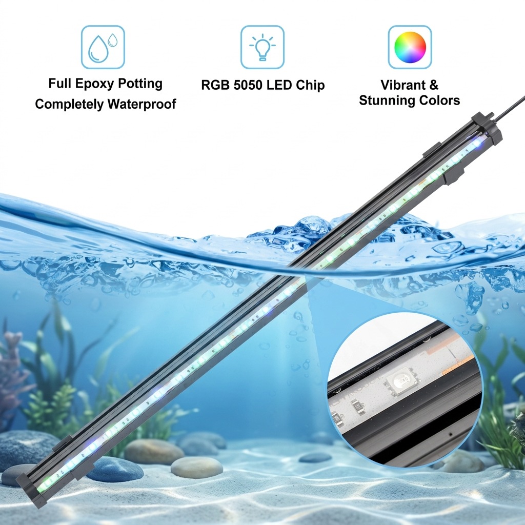 USB LED Aquarium Air Bubble Li - Aquarium Fish Light Lamp review and price
