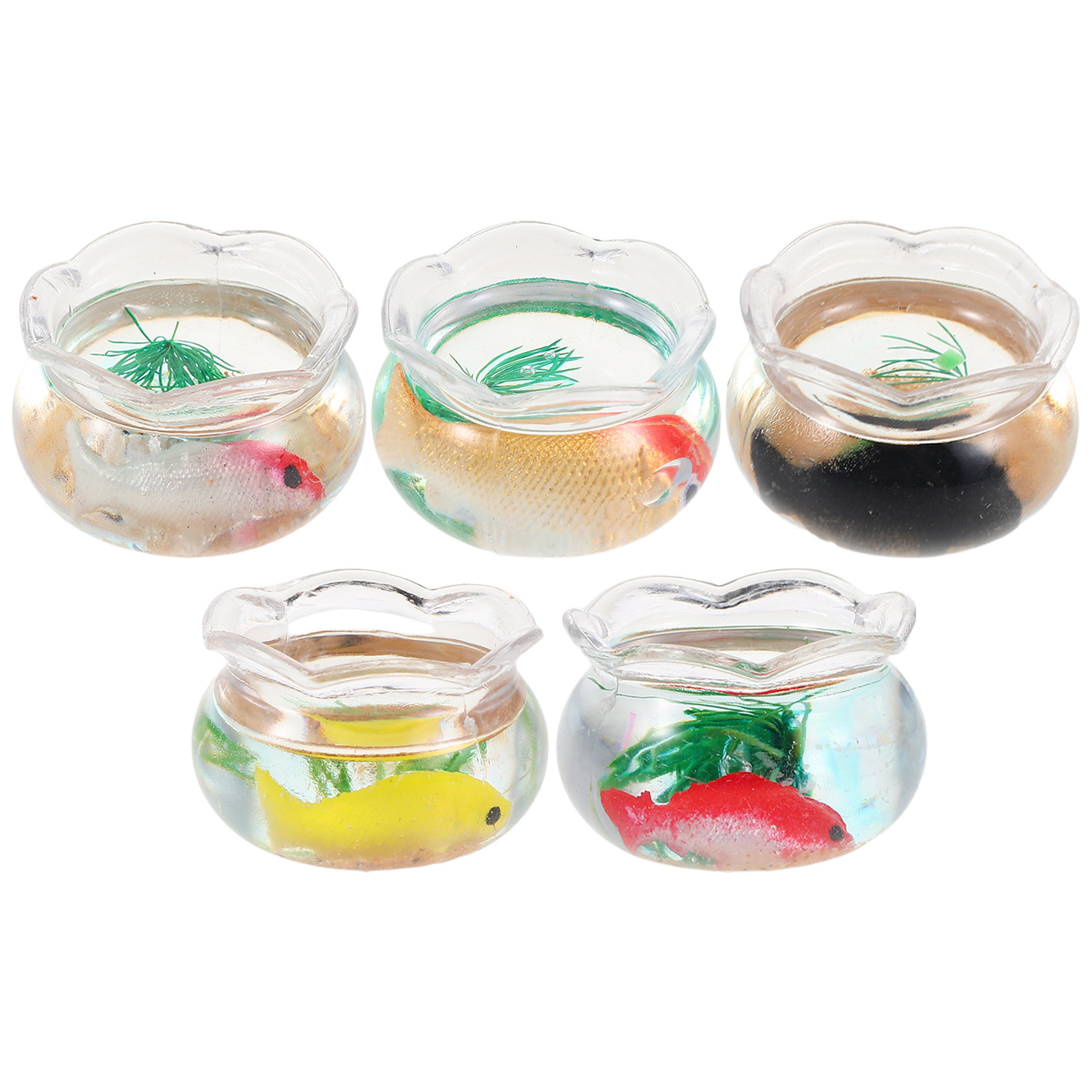 5Pcs Miniature Fish Bowl Small - Aquarium Goldfish review and price